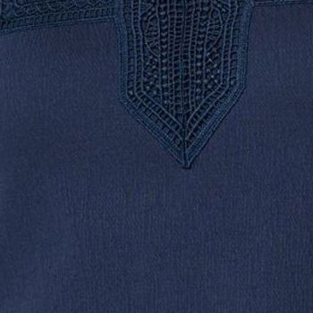 Belle by Kim Gravel Women's Top Plus Sz 2X Packabelle Gotta Getaway Blue A687902 - Picture 2 of 4